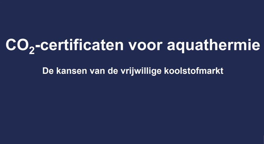 Bericht Webinar: CO2-certificaten voor financiering aquathermieprojecten | 28 januari 2021 bekijken